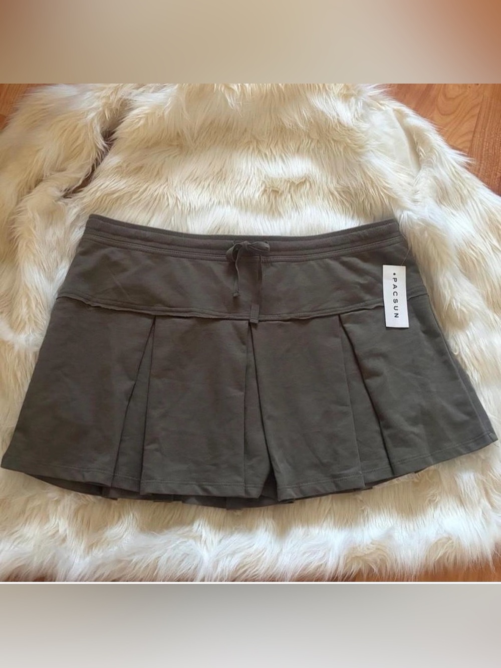 NWT PacSun Pleated Drawstring Skort
